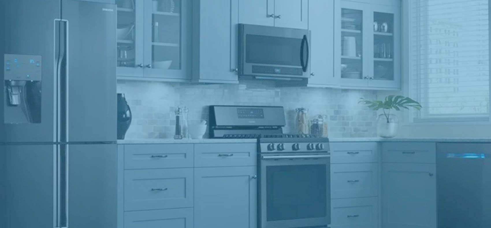 Modern Samsung kitchen with premium appliances